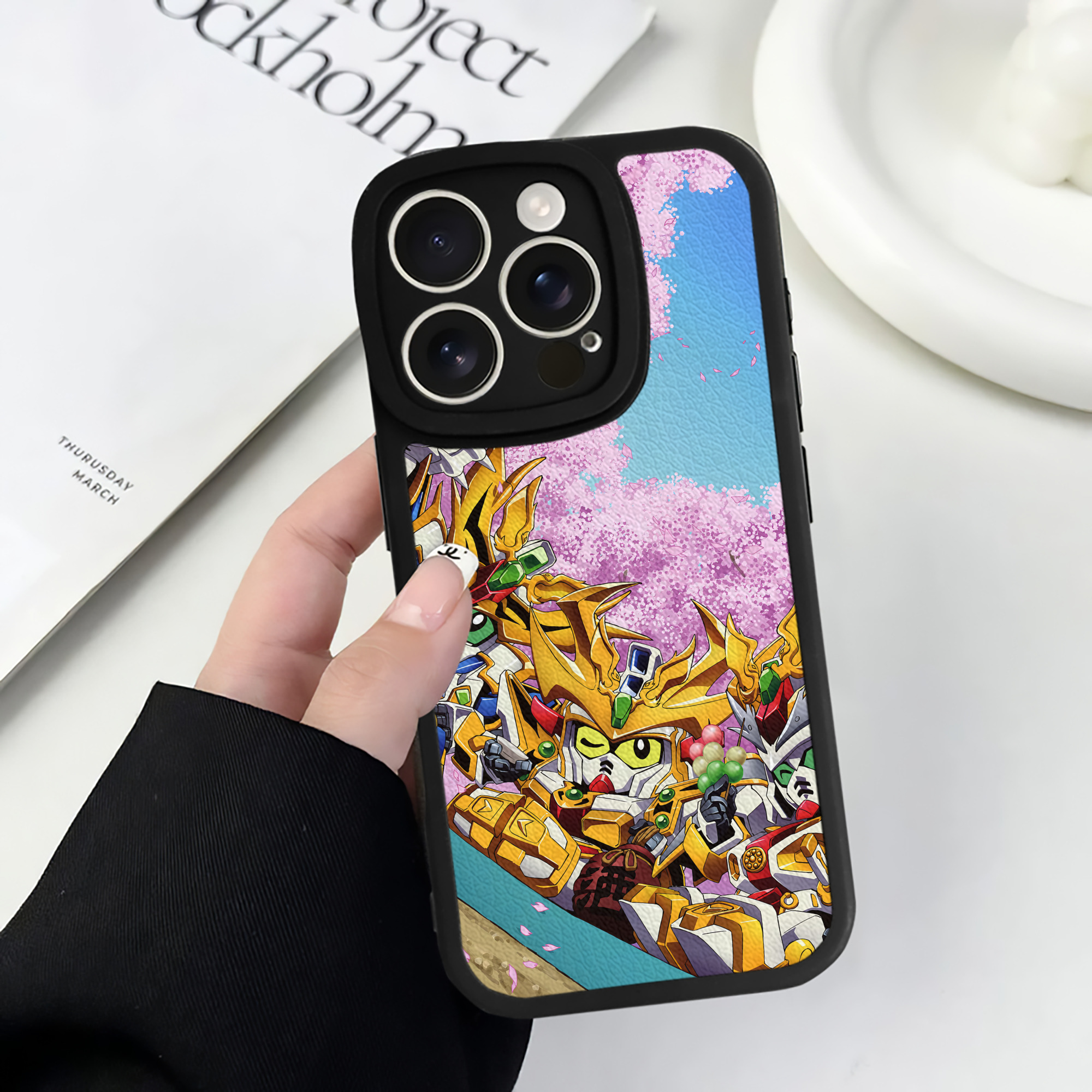 （画像用） 機動戦士ガンダム Mobile Suit Gundam 【iPhone 16シリーズ対応】シリコンスマホケース（レザー調） 材質：シリコン